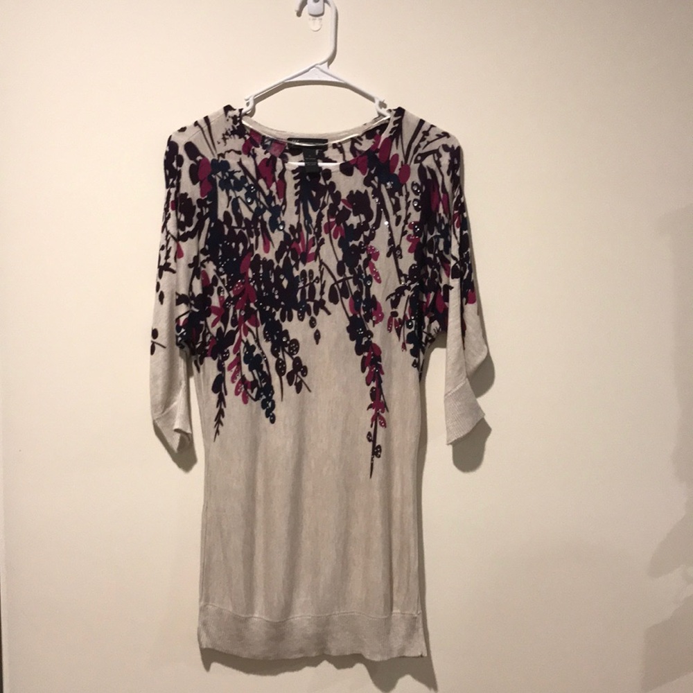 NEW INC Women’s Cropped Sleeve Tunic